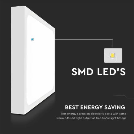 LED loftlampe til badeværelse med sensor LED/24W/230V 4000K IP44 hvid