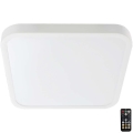 LED loftlampe til badeværelse med sensor LED/36W/230V 4000K IP44 42x42 cm hvid + fjernbetjening