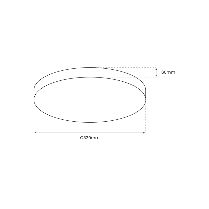 LED loftlampe til badeværelse med sensor MAYA LED/13W/230V IP44 sort
