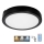 LED loftlampe til badeværelse med sensor NAIROS LED/24W/230V IP65 3000/4000/6500K diameter 30 cm sort + fjernbetjening