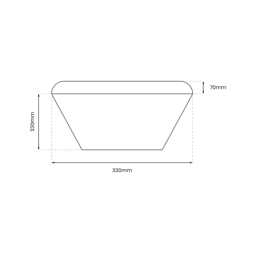 LED loftlampe til badeværelse med sensor NEMO LED/16W/230V IP44 sort