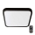 LED loftlampe til badeværelse med sensor SAMSUNG CHIP LED/18W/230V IP44 4000K 29x29 cm sort + fjernbetjening