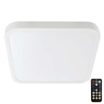 LED loftlampe til badeværelse med sensor SAMSUNG CHIP LED/36W/230V IP44 4000K 42x42 cm hvid + fjernbetjening