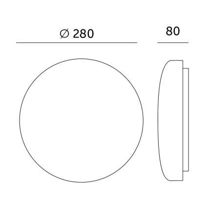 LED loftlampe til badeværelse med sensor SOFI LX LED/13W/230V IP44 diameter 28 cm