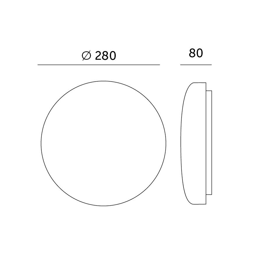 LED loftlampe til badeværelse med sensor SOFI LX LED/13W/230V IP44 diameter 28 cm