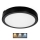 LED loftlampe til badeværelse NAIROS LED/18W/230V 3000/4000/6500K IP65 diameter 30 cm sort