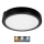 LED loftlampe til badeværelse NAIROS LED/24W/230V 3000/4000/6500K IP65 diameter 30 cm sort