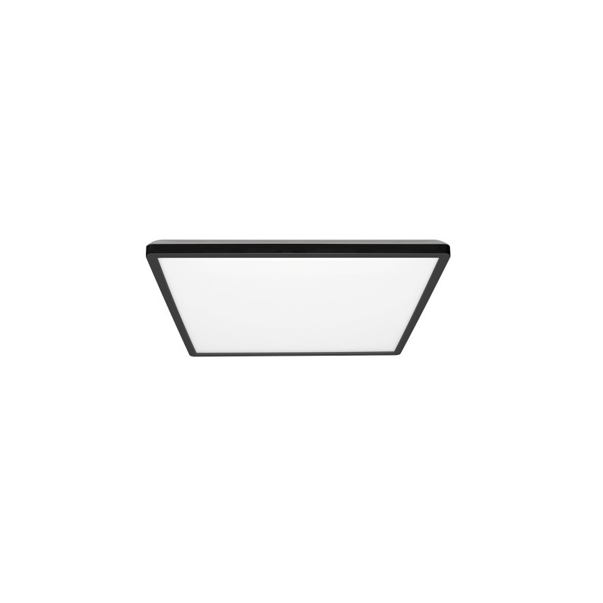 LED loftlampe til badeværelse NIVERA LED/12W/230V IP54 3000/4000/6000K 22,5x22,5 cm sort