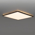 LED loftlampe til badeværelse NIVERA LED/18W/230V IP54 3000/4000/6000K 30x30 cm sort