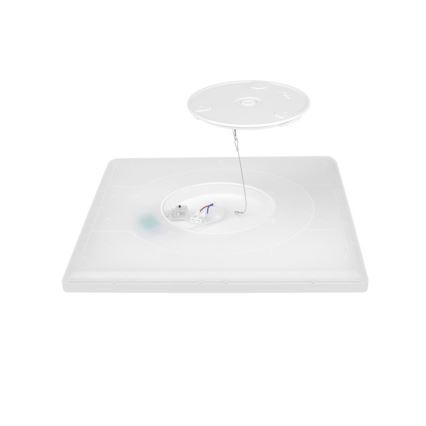 LED loftlampe til badeværelse NIVERA LED/24W/230V IP54 3000/4000/6000K 30x30 cm hvid