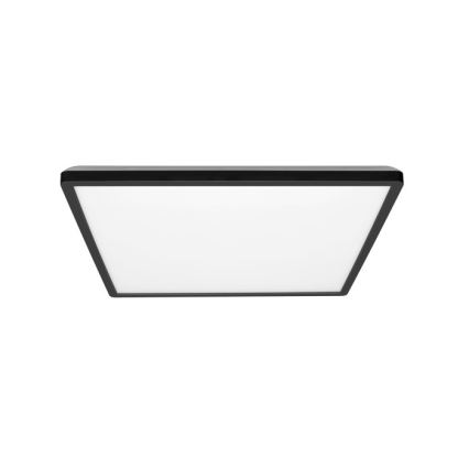 LED loftlampe til badeværelse NIVERA LED/24W/230V IP54 3000/4000/6000K 30x30 cm sort
