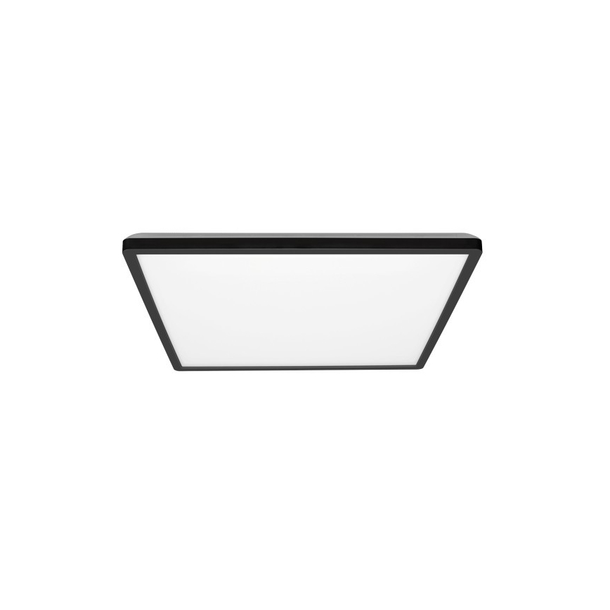 LED loftlampe til badeværelse NIVERA LED/24W/230V IP54 3000/4000/6000K 30x30 cm sort