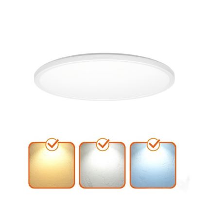 LED loftlampe til badeværelse NIVERA LED/32W/230V IP54 3000/4000/6000K diameter 42 cm hvid