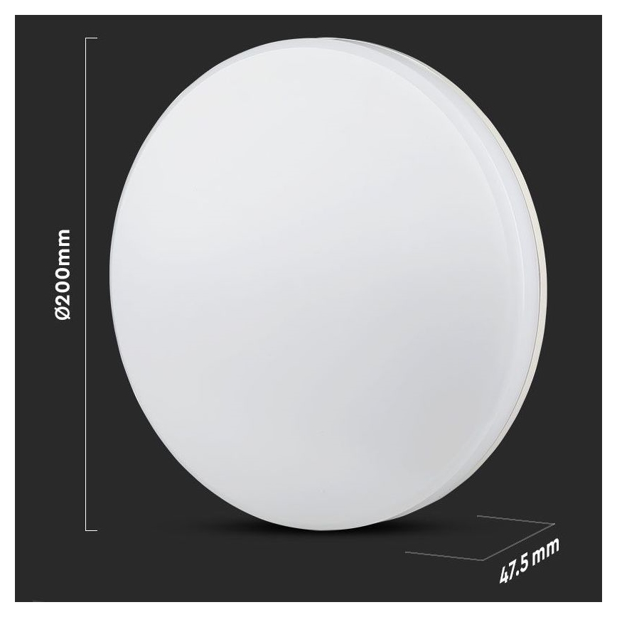 LED loftlampe til badeværelse SAMSUNG CHIP LED/15W/230V 20 cm 3000K IP44