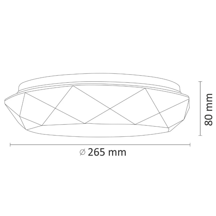 LED loftlampe til badeværelse SELINA LED/12W/230V