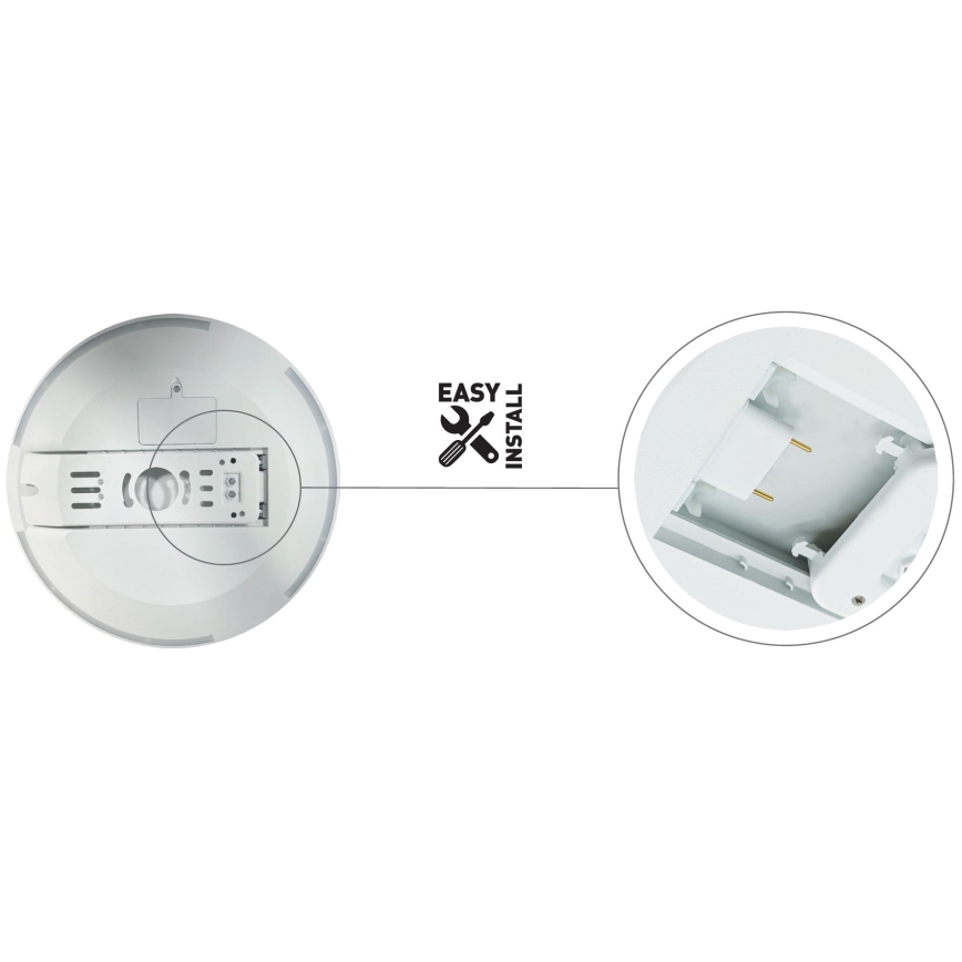LED loftlampe til badeværelse dæmpbar SLIDE LED/6/12/18/24W/230V 2900/4000/6200K IP44 hvid