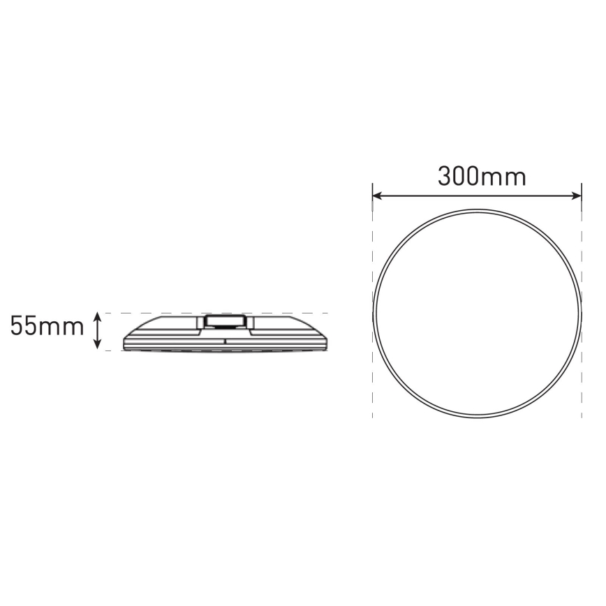 LED loftlampe til badeværelse dæmpbar SLIDE LED/6/12/18/24W/230V 2900/4000/6200K IP44 hvid