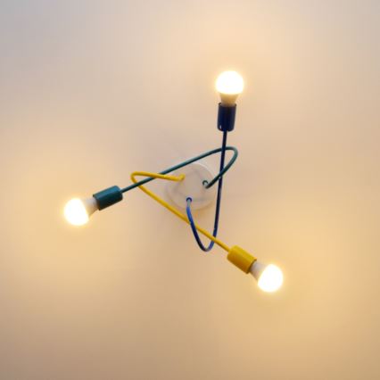 LED Loftlampe til børn OXFORD 3xE27/15W/230V