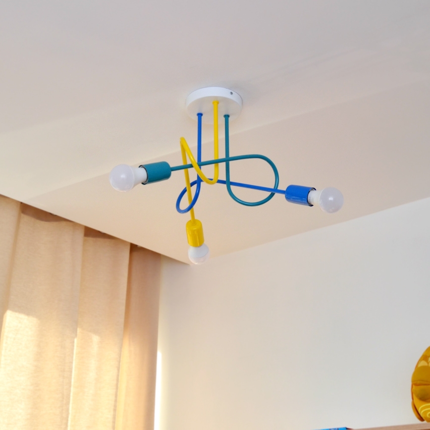LED Loftlampe til børn OXFORD 3xE27/15W/230V