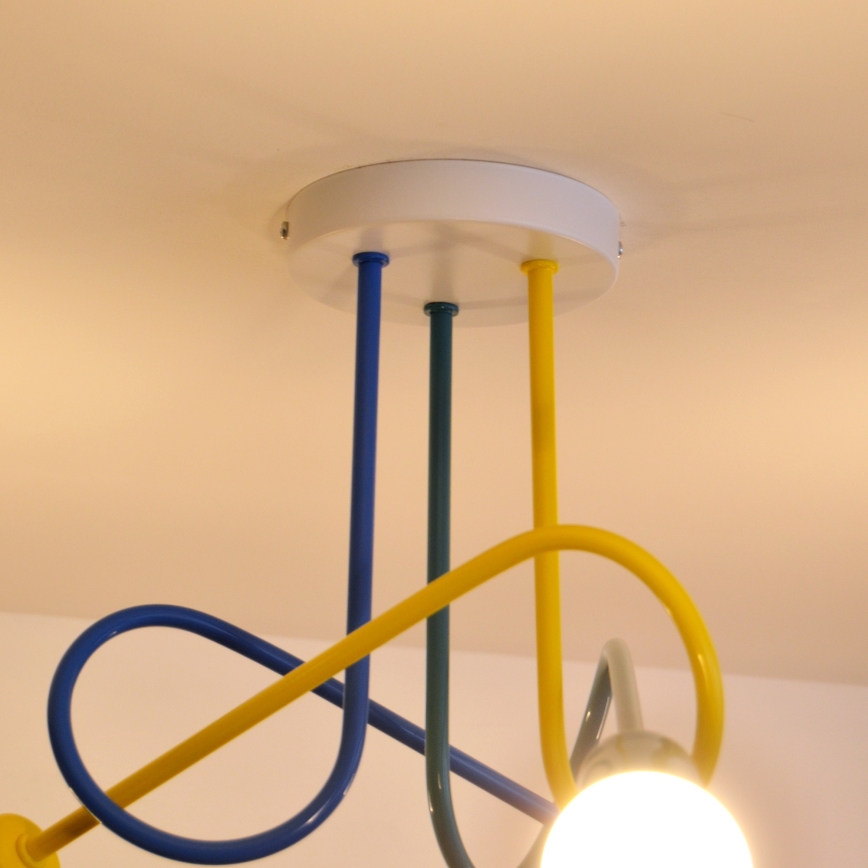 LED Loftlampe til børn OXFORD 3xE27/15W/230V
