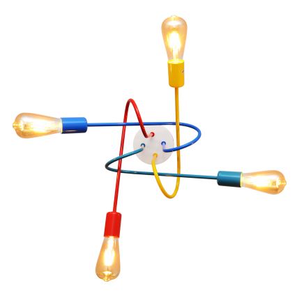 LED loftlampe til børn OXFORD 4xE27/10W/230V