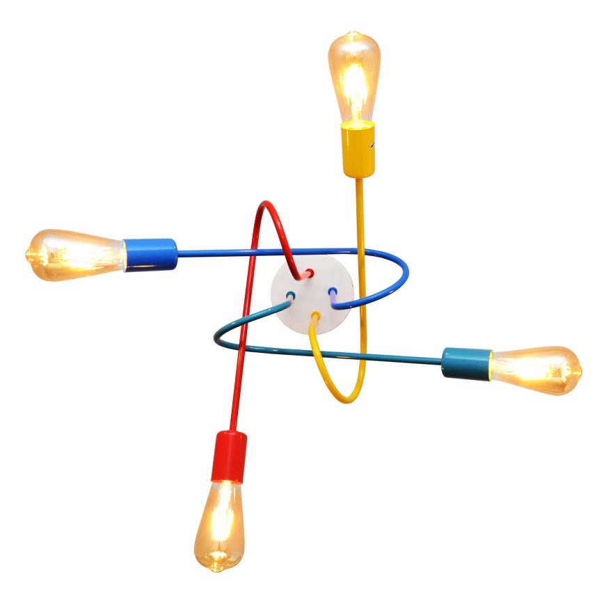 LED loftlampe til børn OXFORD 4xE27/10W/230V