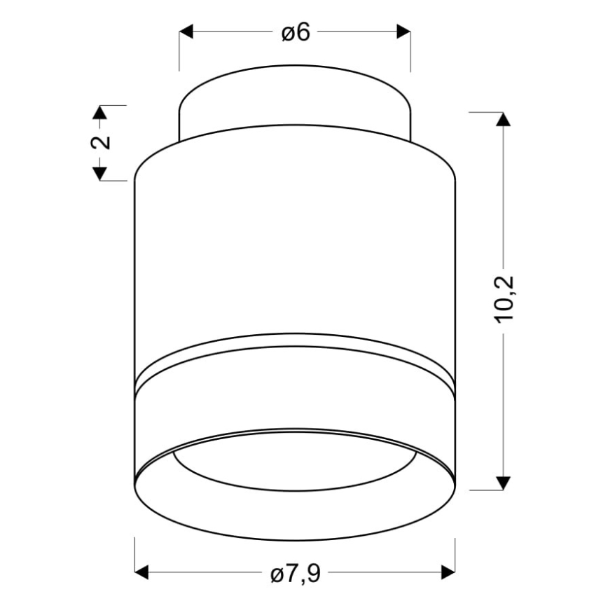LED loftlampe TUBA LED/12W/230V
