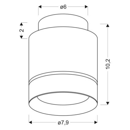 LED loftlampe TUBA LED/12W/230V