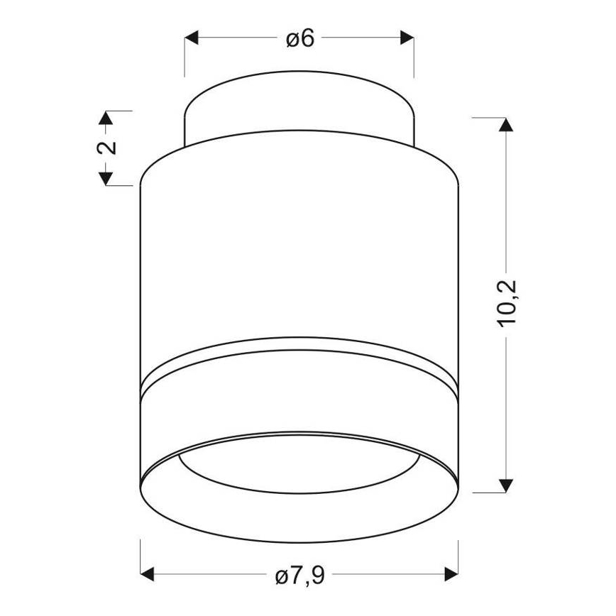 LED loftlampe TUBA LED/12W/230V