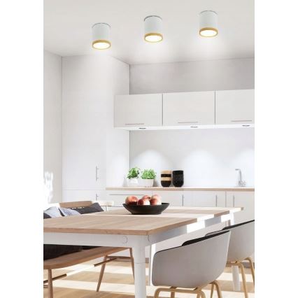 LED loftlampe TUBA LED/5W/230V hvid/beige