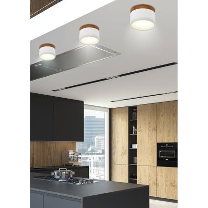 LED loftlampe TUBA LED/9W/230V hvid/beige