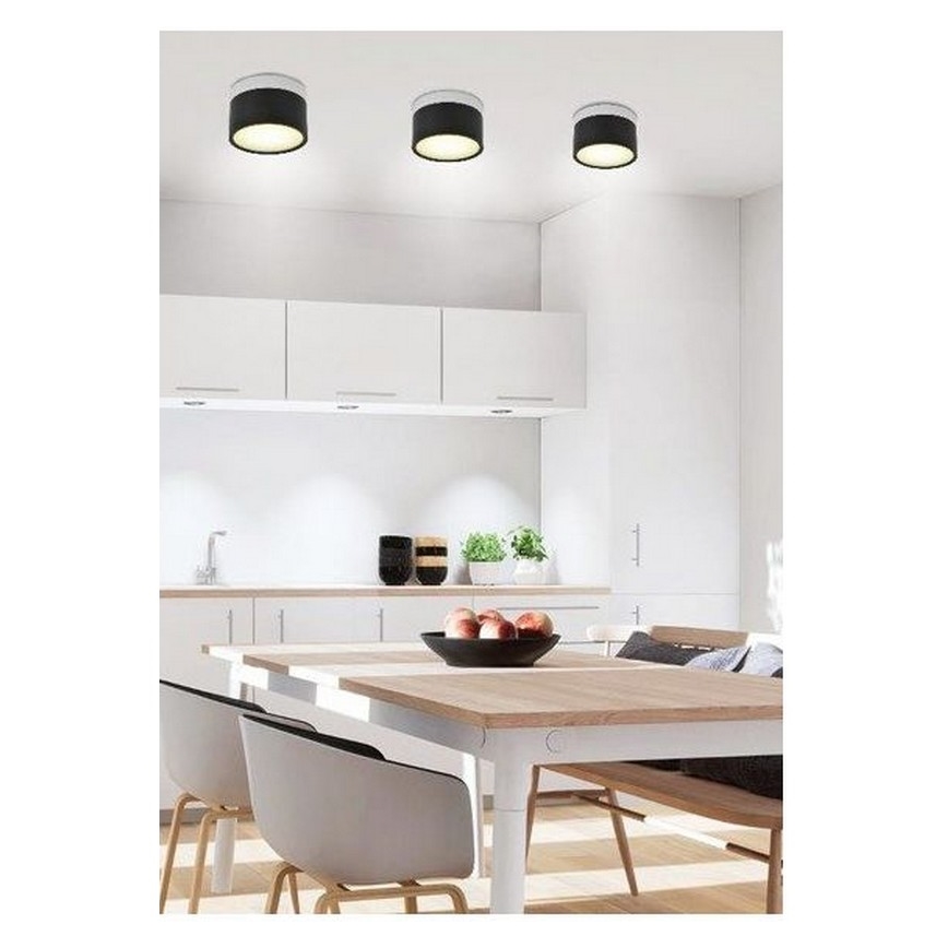 LED loftlampe TUBA LED/9W/230V hvid/sort