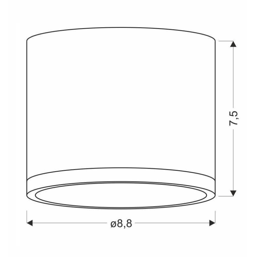 LED loftlampe TUBA LED/9W/230V