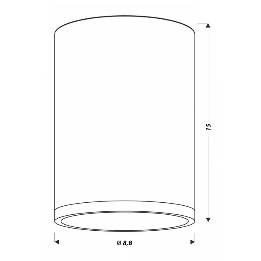 LED loftlampe TUBA LED/9W/230V