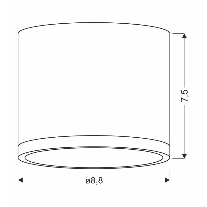 LED loftlampe TUBA LED/9W/230V