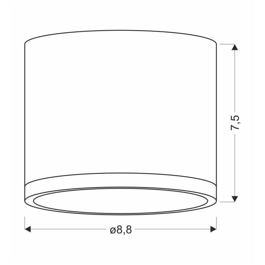 LED loftlampe TUBA LED/9W/230V