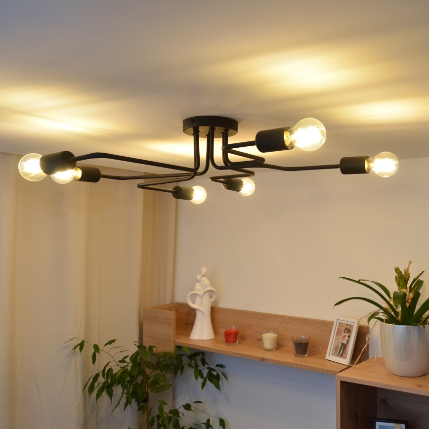 LED loftlampe TUBE 6xE27/15W/230V
