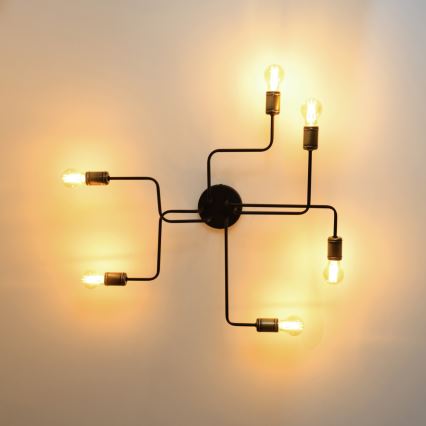 LED loftlampe TUBE 6xE27/15W/230V