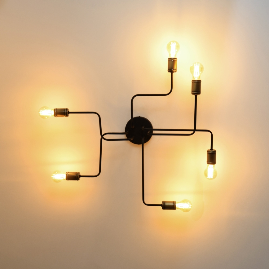 LED loftlampe TUBE 6xE27/15W/230V