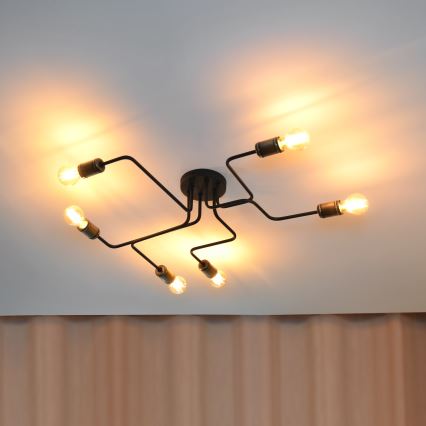 LED loftlampe TUBE 6xE27/15W/230V