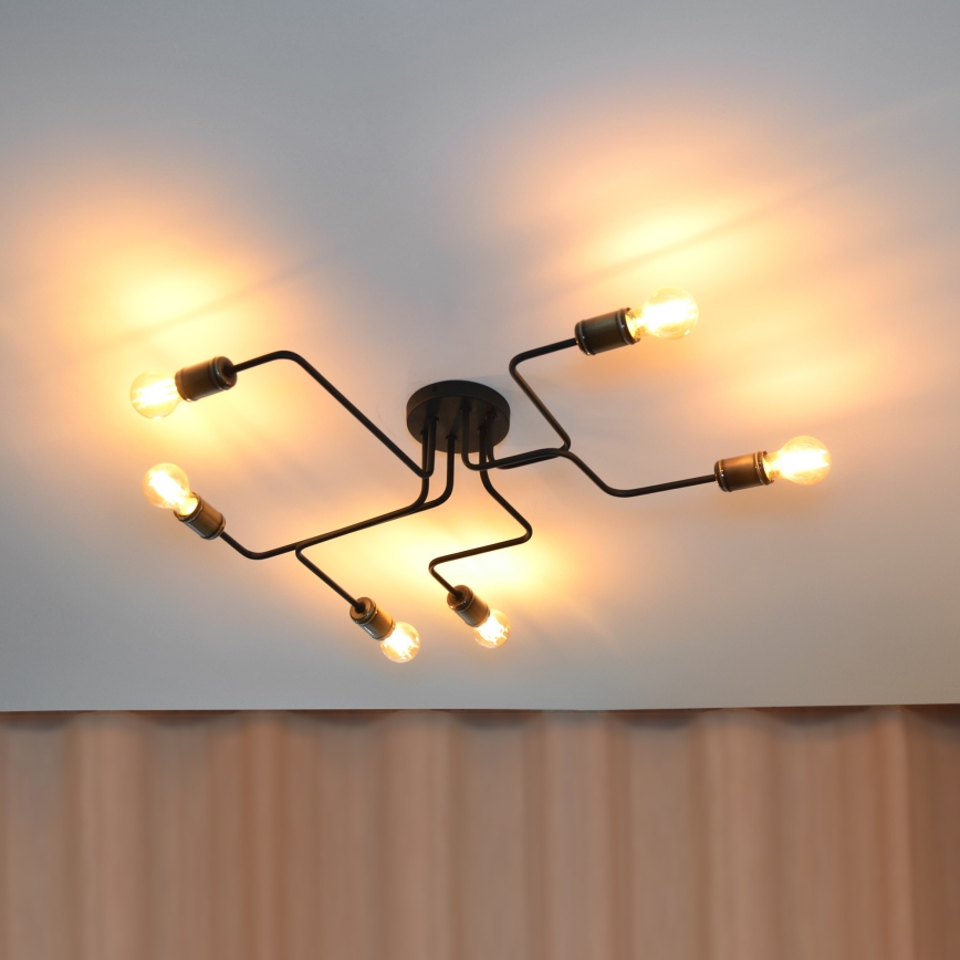 LED loftlampe TUBE 6xE27/15W/230V