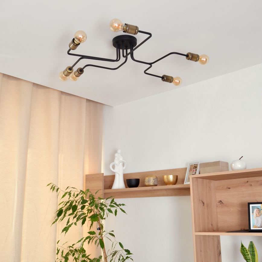 LED loftlampe TUBE 6xE27/15W/230V