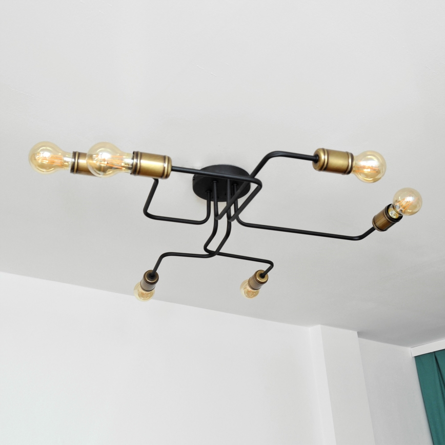 LED loftlampe TUBE 6xE27/15W/230V
