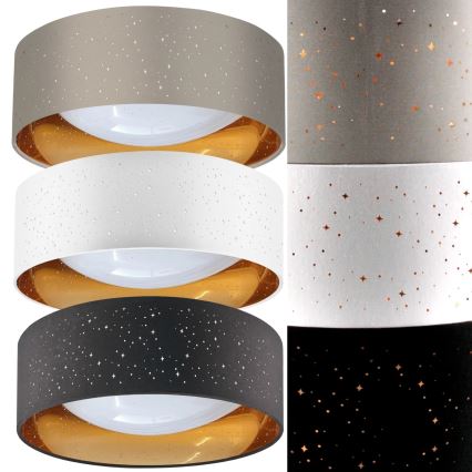 LED loftlampe TULUZA LED/18W/230V diameter 32 cm brun