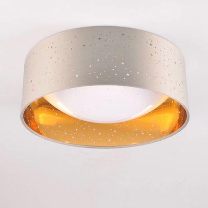 LED loftlampe TULUZA LED/18W/230V diameter 32 cm brun