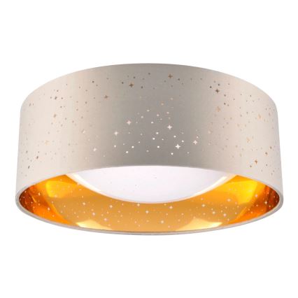 LED loftlampe TULUZA LED/18W/230V diameter 32 cm brun