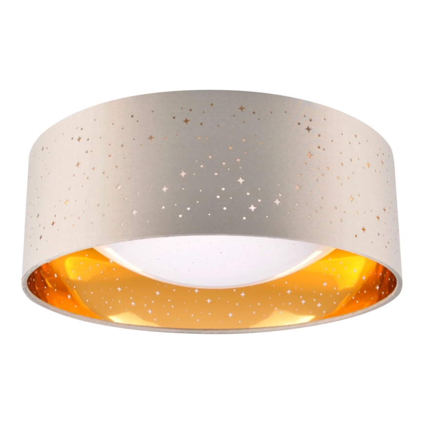 LED loftlampe TULUZA LED/18W/230V diameter 32 cm brun