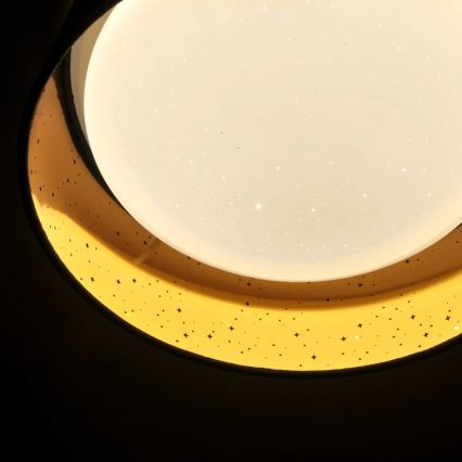 LED loftlampe TULUZA LED/18W/230V diameter 32 cm brun