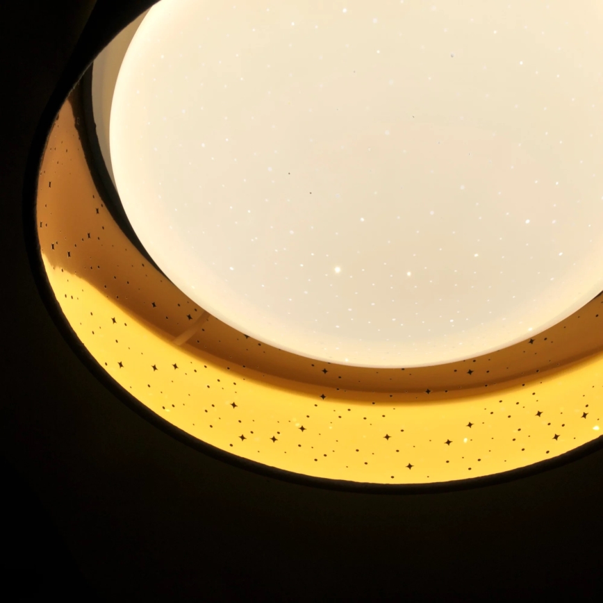 LED loftlampe TULUZA LED/18W/230V diameter 32 cm brun