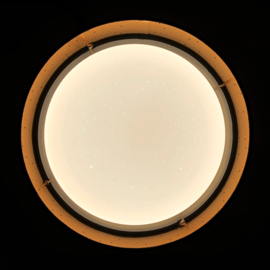 LED loftlampe TULUZA LED/18W/230V diameter 32 cm brun
